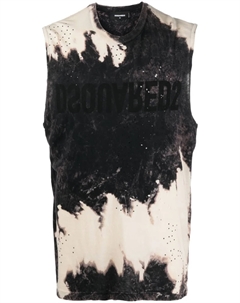 Топ с принтом тай-дай, фиолетовый Dsquared2