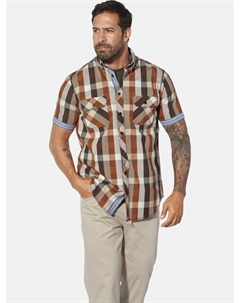 Рубашка, цвет orange blau kariert Jan vanderstorm