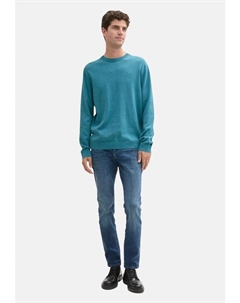 Пуловер, светло-синий Tom tailor