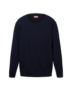 Пуловер, цвет navy meliert Tom tailor