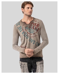 Функциональный лонгслив, коричневый Cipo&baxx