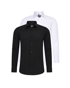 Рубашка (2 шт) приталенного кроя, черный Rusty neal