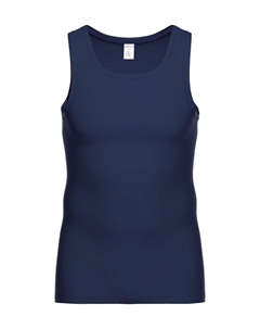 Мужская майка с круглым вырезом Cotton & More, цвет Nightblue Ammann