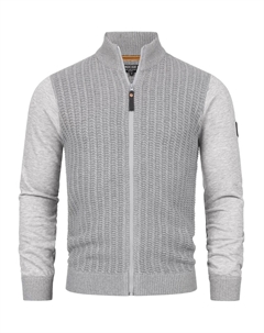 Вязаный кардиган Knit Cardigan Cason, серый Indicode jeans