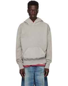 Серая выцветшая толстовка с капюшоном Uniform bridge