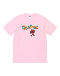 Футболка ss19 dynamite tee printing short sleeve pink, розовый Supreme