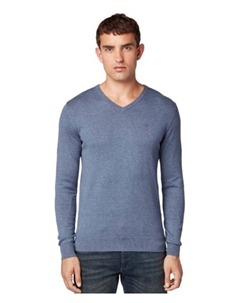 Пуловер, синий Tom tailor