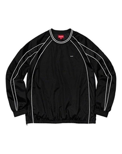 Толстовка fw19 week 16 piping warm up pullover, черный Supreme