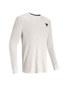 Толстовка crew-neck long sleeve pullover men's white, белый Under armour