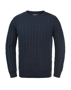 Вязаный свитер, темно-синий Indicode