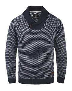 Вязаный свитер, темно-синий Indicode