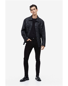 Узкие джинсы, черный H&m