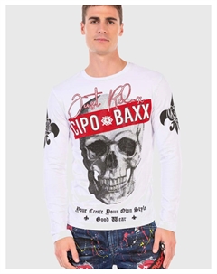 Функциональный лонгслив, белый Cipo&baxx