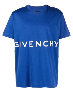 Футболка с логотипом, синий Givenchy