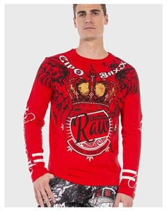 Функциональный лонгслив, красный Cipo&baxx