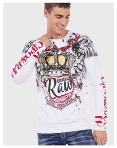 Функциональный лонгслив, белый Cipo&baxx