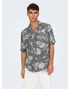 Рубашка, темно-серый Only & sons