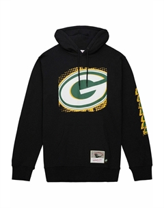 Толстовка с капюшоном BIG FACE BAY PACKERS, черный Mitchell and ness