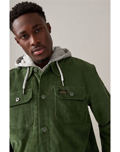 Куртка с капюшоном и подкладкой из вельвета «борг», зеленый Next