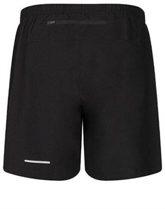 Шорты с логотипом и карманом на молнии сзади, черный Asics