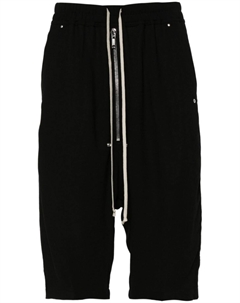 Шорты Bela Pods с низким шаговым швом, черный Rick owens