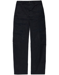 Рваные брюки свободного кроя, синий Dsquared2