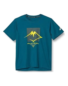 Футболка fujitrail logo ss top, голубой Asics