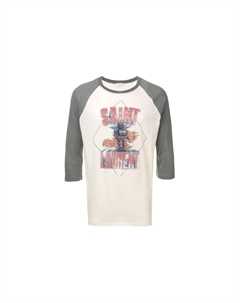 Футболка мужская белая, белый Saint laurent