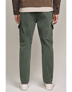 Мягкие на ощупь текстурированные брюки карго, зеленый Next