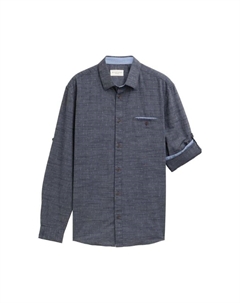 Рубашка, цвет white blue fil a fil dobby Tom tailor