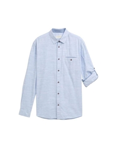 Рубашка, цвет navy white fil a fil dobby Tom tailor