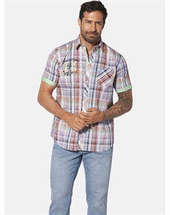 Рубашка, цвет orange kariert Jan vanderstorm