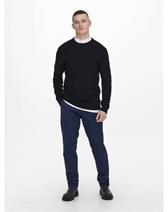 Пуловер, черный Only & sons