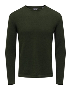 Пуловер, зеленый Only & sons