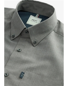 REGULAR FIT Easy Iron Oxford Fit., Рубашка серый меланж Next