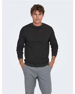Пуловер, черный Only & sons