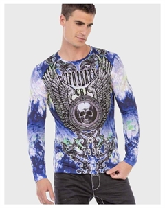 Функциональный лонгслив, синий Cipo&baxx