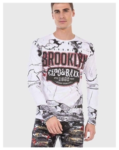 Функциональный лонгслив, белый Cipo&baxx