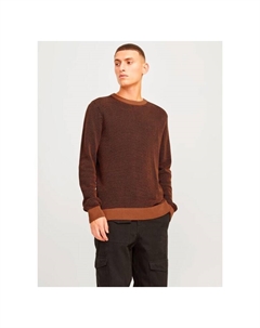 Пуловер, коричневый Jack & jones
