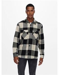 Рубашка, черный/белый Only & sons