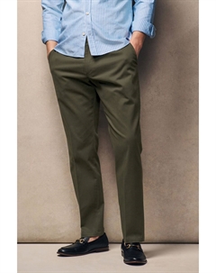 Брюки-Чиносы из эластичного сатина, зеленый Next