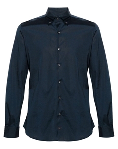 Однотонная рубашка, синий Fay