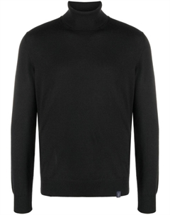 Толстовка тонкой вязки с высоким воротником, черный Fay