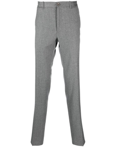 Узкие брюки из вирджинской шерсти, серый Incotex