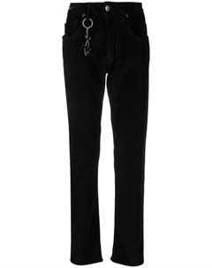 Прямые брюки с подвеской-логотипом, черный Paul & shark