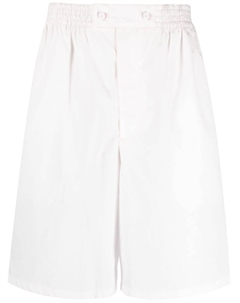 Поплиновые шорты с нашивкой, розовый Prada