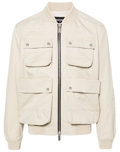 Бомбер на молнии, нейтральный цвет Dsquared2