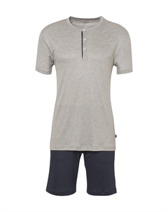 Короткие мужские пижамы 100% Nature, цвет Gravel Calida