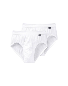 Трусы / трусы, упаковка из 2 шт. Cotton Essentials Authentic, белый Schiesser
