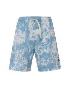 Спортивные бермуды, на шнурке, в стиле тай-дай, для мужчин, синий Qs